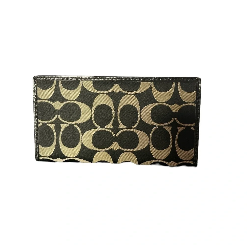 Coach Monogram Wallet Check Holder